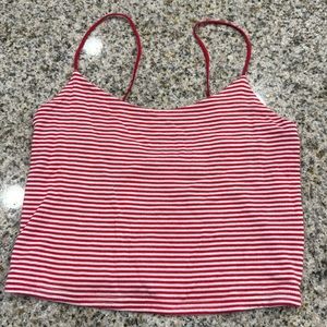 Pacsun basics red striped tank
